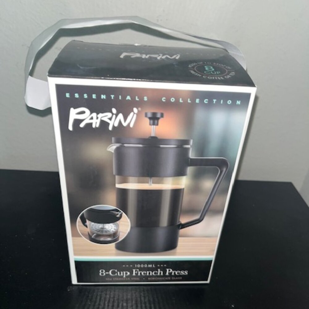 Parini 8 Cup French Press Coffee or Tea Maker